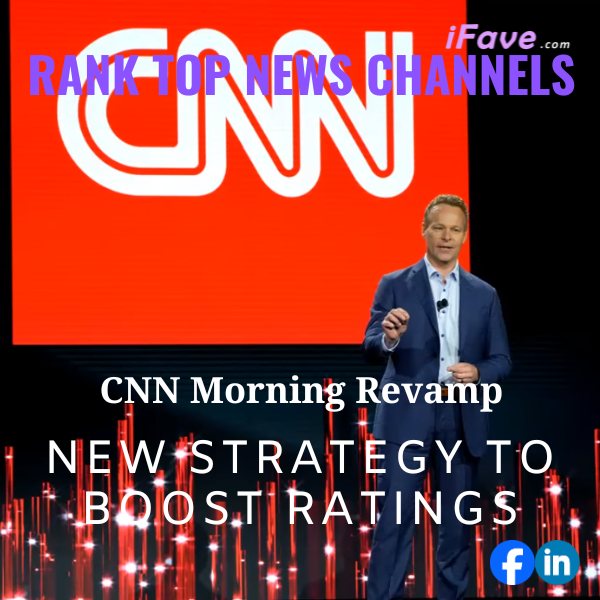 Banner promoting CNN's morning lineup overhaul featuring CEO Mark Thompson